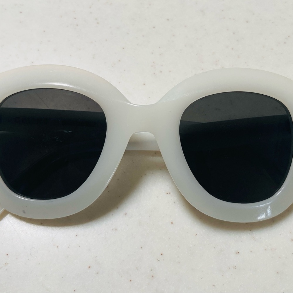 Celine White and Black Sunglasses